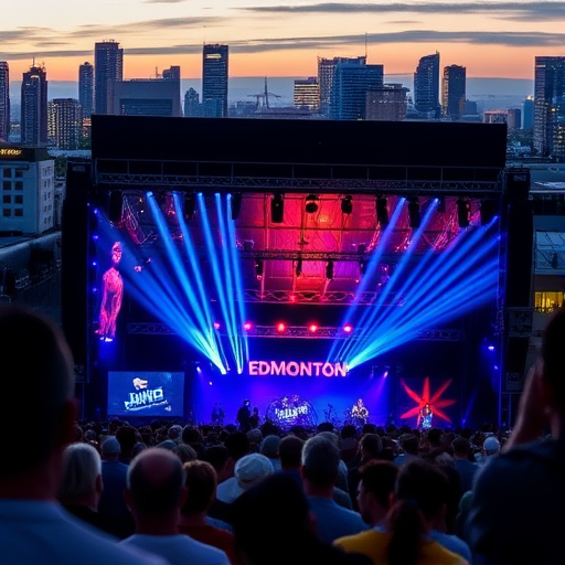 Edmonton Canada's Festival City, Edmonton. Presenting a music celebration with people