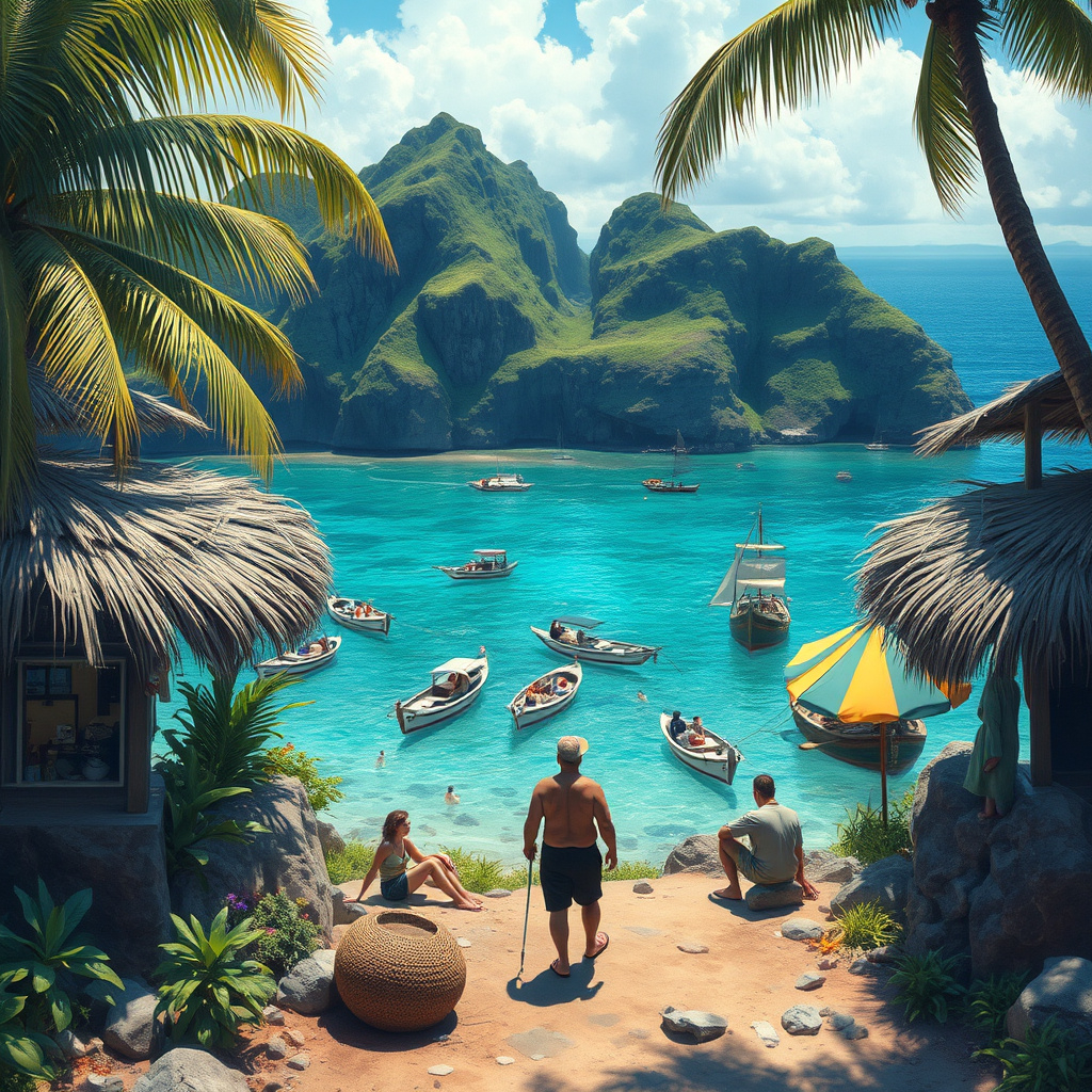 A scene of Fuji A scene of Fuji shows a beautiful beach and people enjoying summer in there